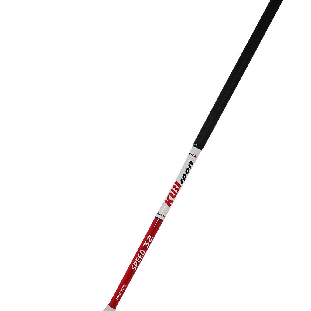 Florbalová hokejka FREEZ SPEED 32 bielo-červená 100 cm guľatá MB pravá