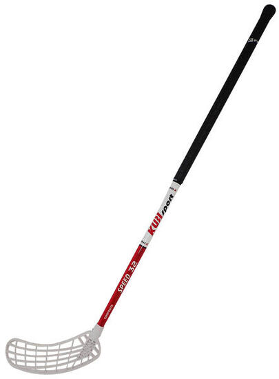 Kij do unihokeja FREEZ SPEED 32 biało-czerwony 100 cm okrągły MB lewy