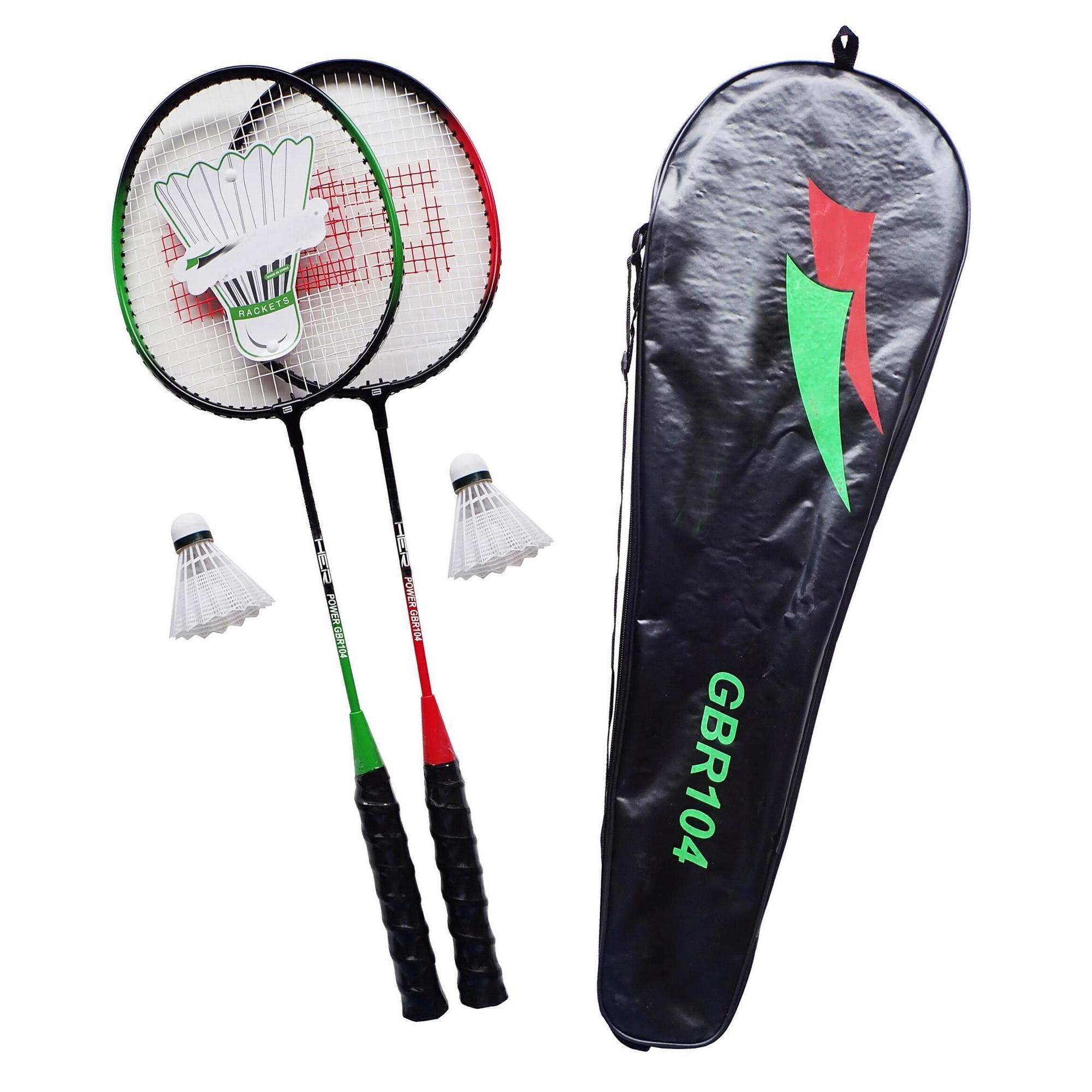 KUBISPORT Badmintonová sada Alu rakety + košíček