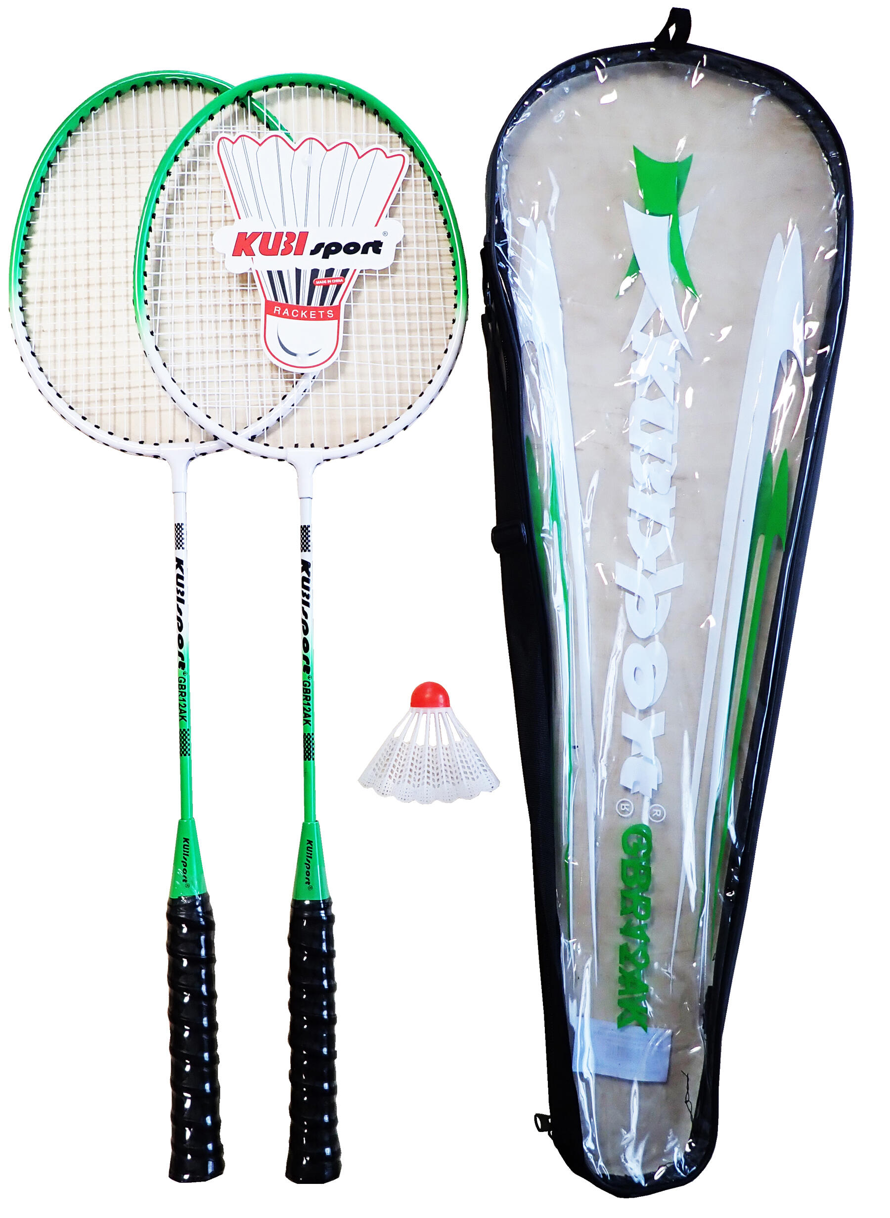 KUBISPORT Badmintonová sada - 2 rakety+ košíček + pouzdro