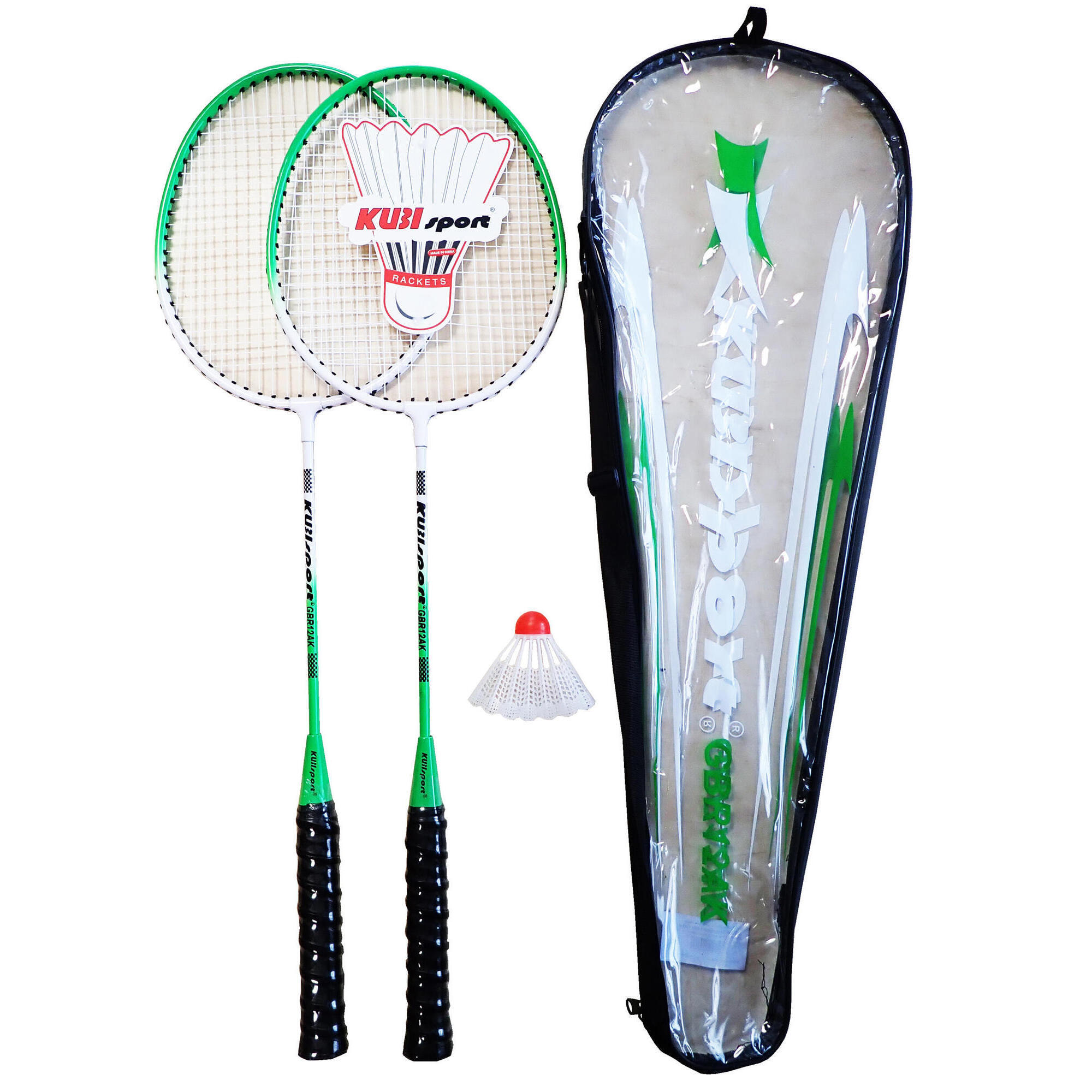 KUBISPORT Badmintonová sada - 2 rakety+ košíček + pouzdro