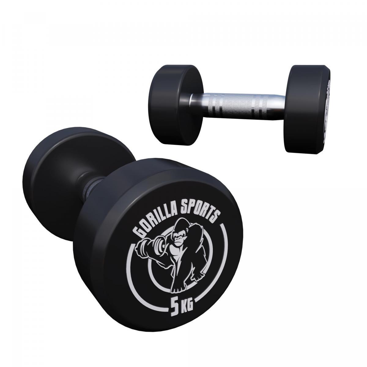 RACK + 5 PAIRES D'HALTÈRES RONDS DE 2,5KG À 15KG 5/7