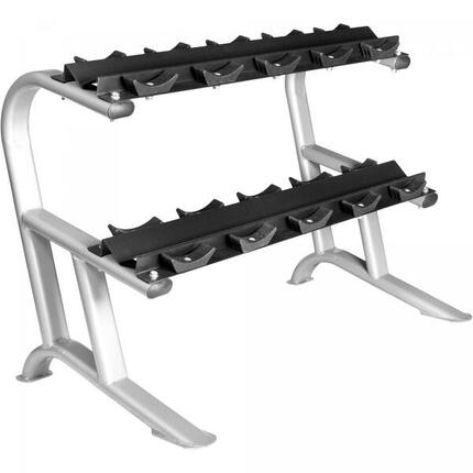 RACK + 5 PAIRES D'HALTÈRES RONDS DE 2,5KG À 15KG