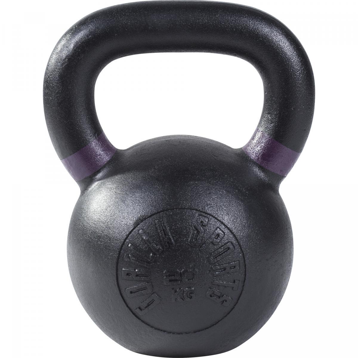 KETTLEBELL FONTE NOIR ET COULEUR | MUSCULATION | POIDS AU CHOIX DE 4KG À 32KG 3/5