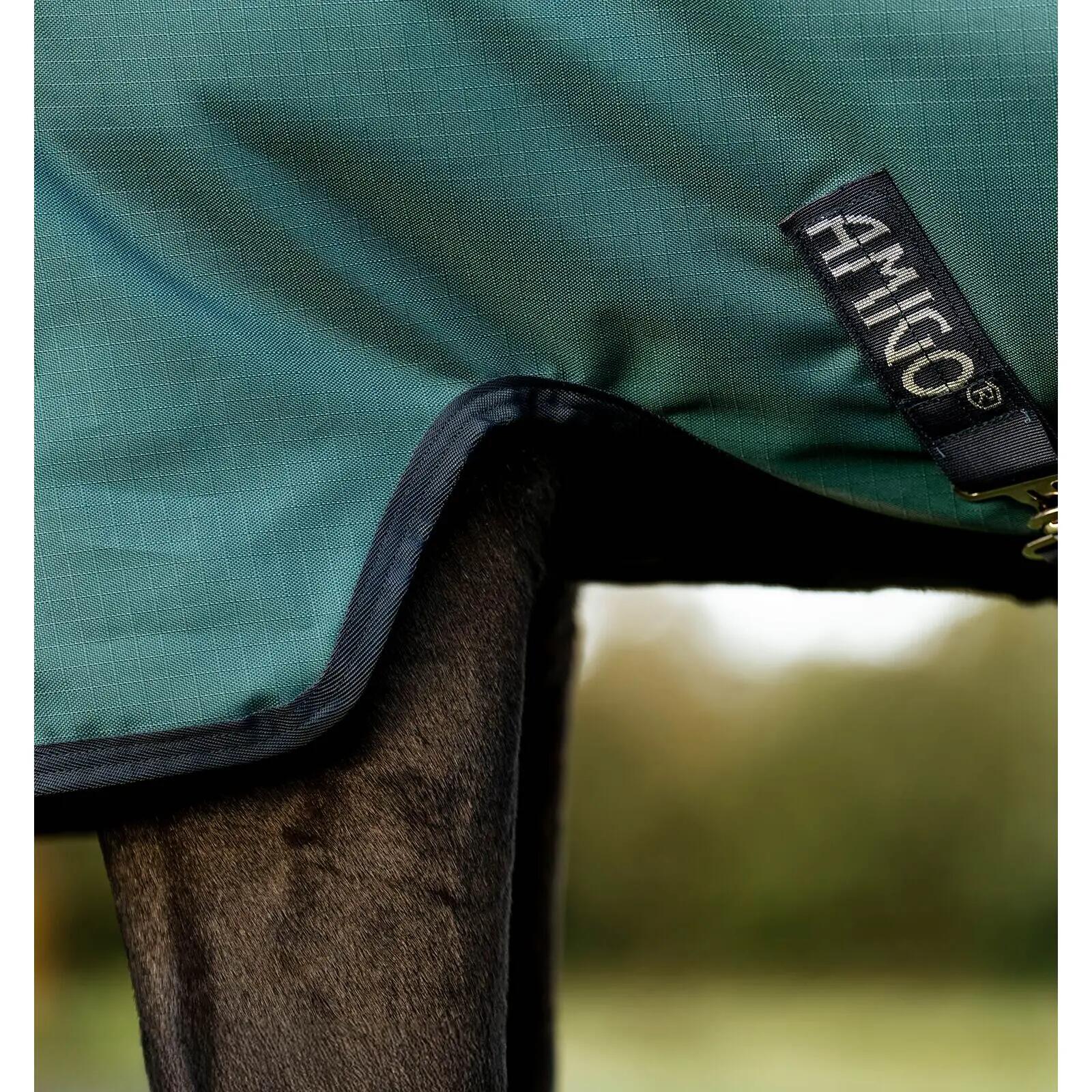 Manta de pónei para exterior com cobertura para o pescoço Horseware Amigo Ripsto 3/7