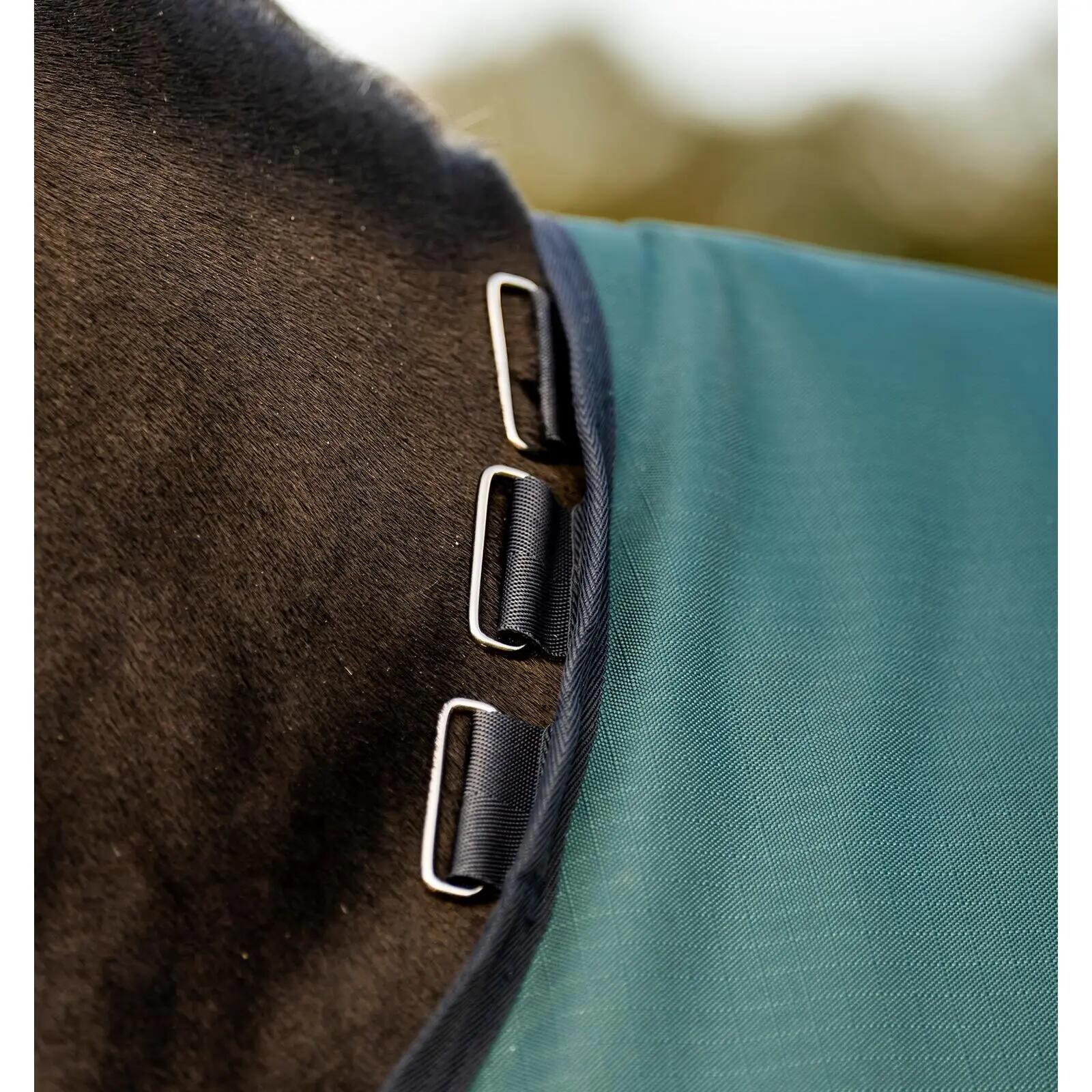 Manta de pónei para exterior com cobertura para o pescoço Horseware Amigo Ripsto 5/7