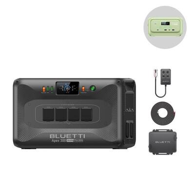 Power station apex300+oplader 1+dubbele dc 2764wh schaalbare energie voor camper