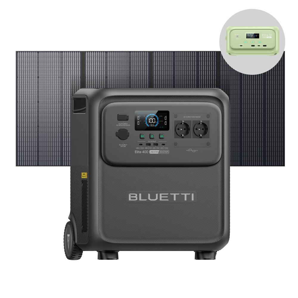 Elite 400+200W 3840Wh Power Station with Wheels for Home Backup and Outdoor Use