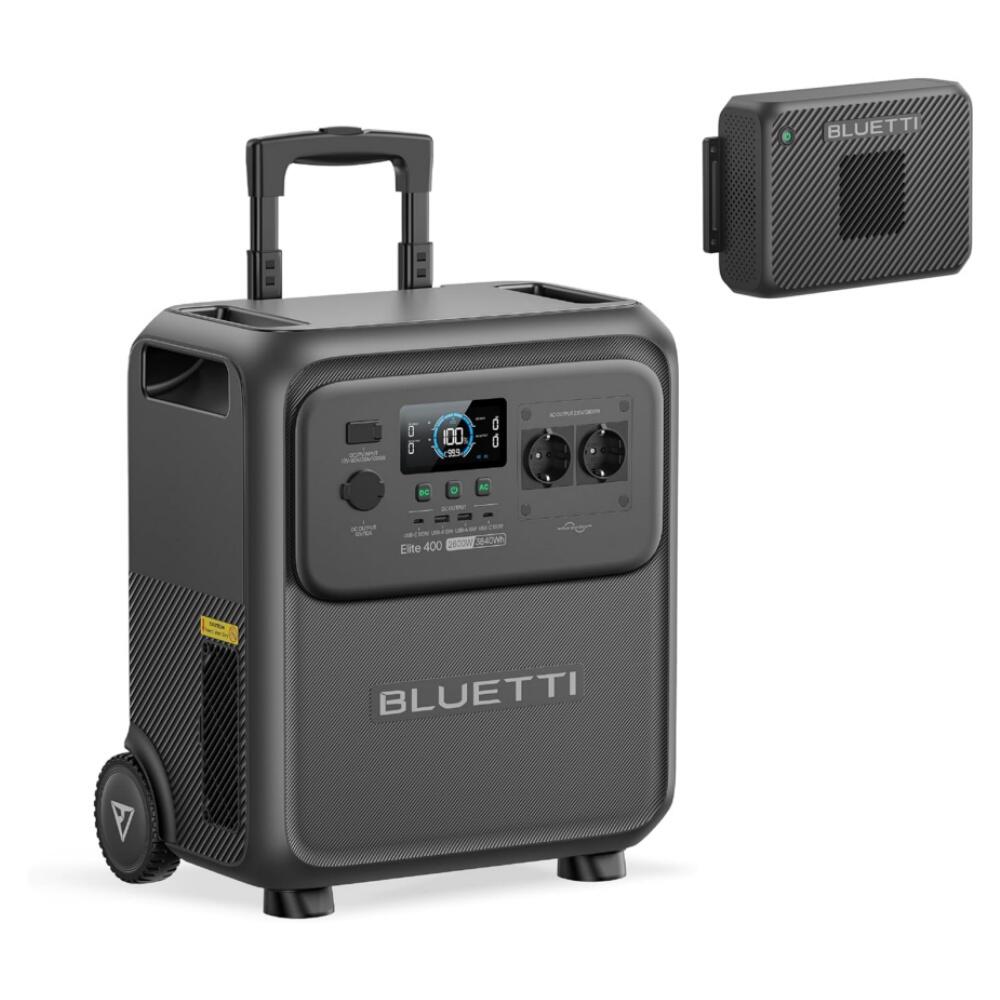 Elite 400+Charger2 3840Wh Power Station with Wheels for Home Backup ,Outdoor Use