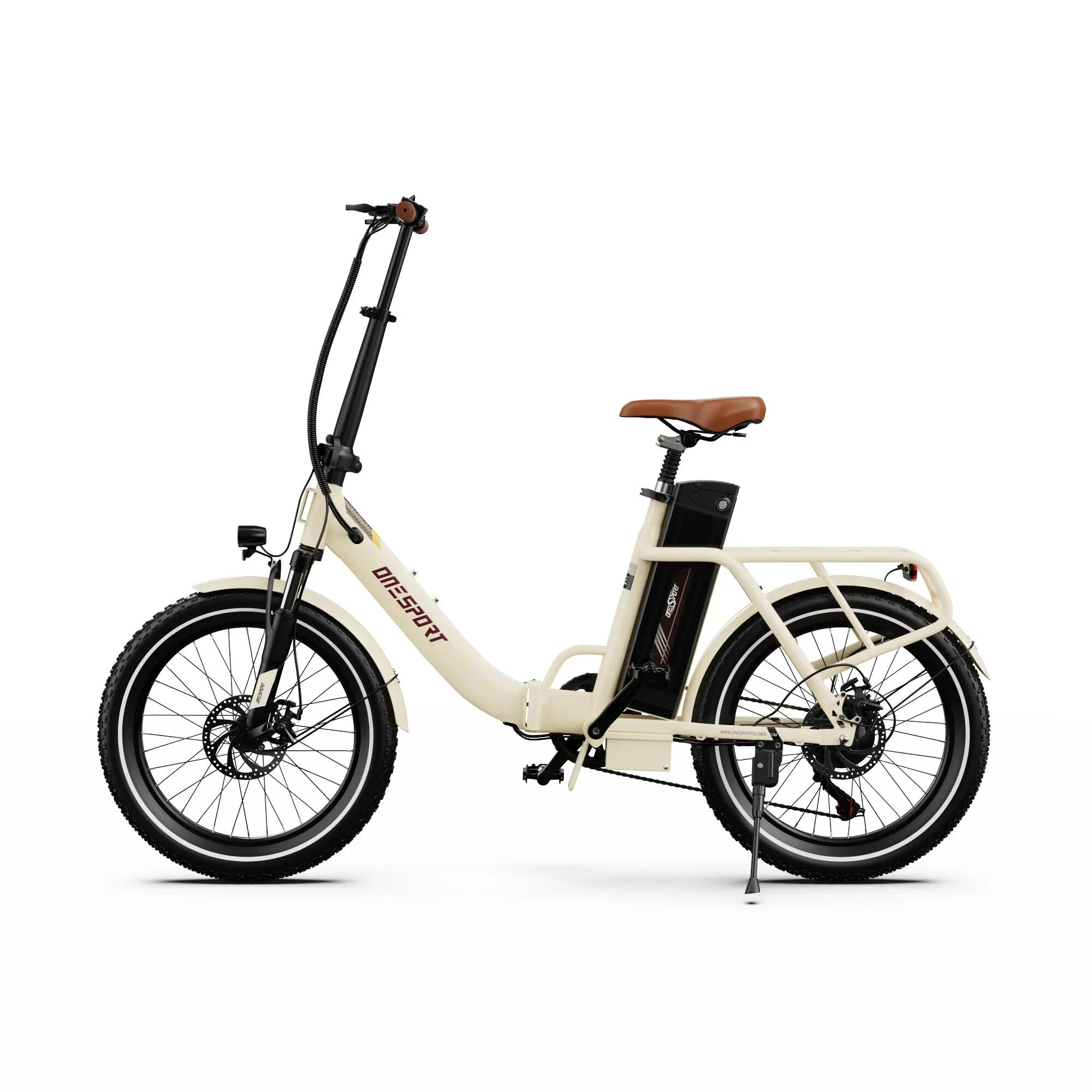 Bicicleta Eléctrica Urbana OT16-2, Batería 48V 17Ah, Neumático 20" 2/13