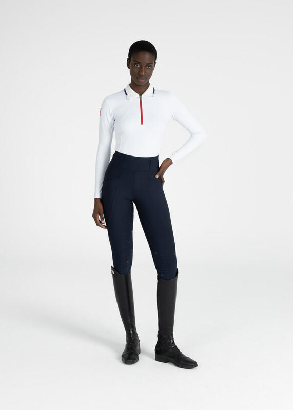 Leggings Pantalón Mujer Equitación Maximilian Pro Full Grip Atlántico 5/6