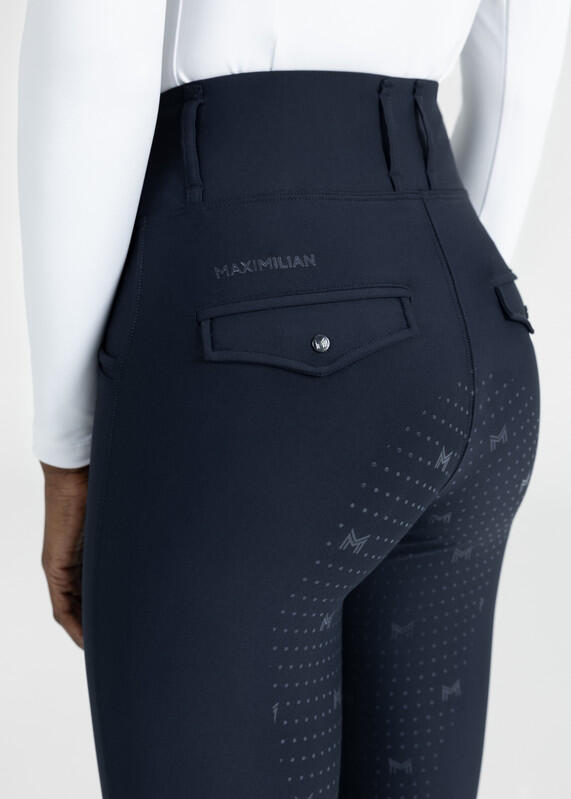 Leggings Pantalón Mujer Equitación Maximilian Pro Full Grip Atlántico 4/6