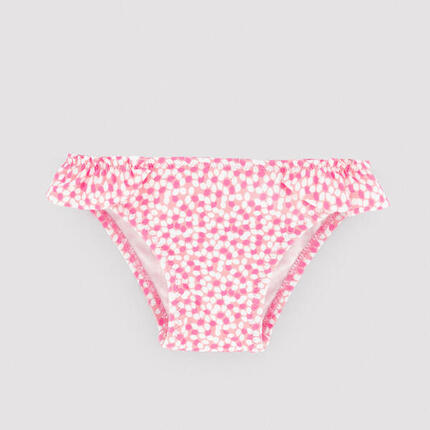 Bloomer texturé pour bébé avec détails imprimés à volants