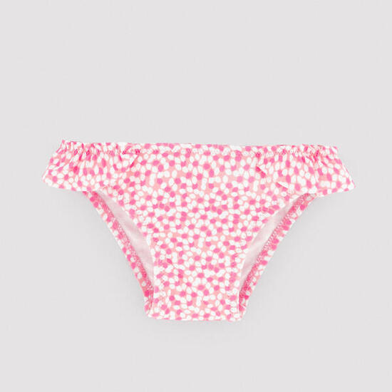 Bloomer texturé pour bébé avec détails imprimés à volants