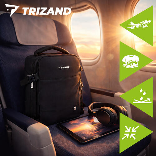 Rucsac calatorie bagaj mana avion, compartiment incaltaminte, USB, fixare troler