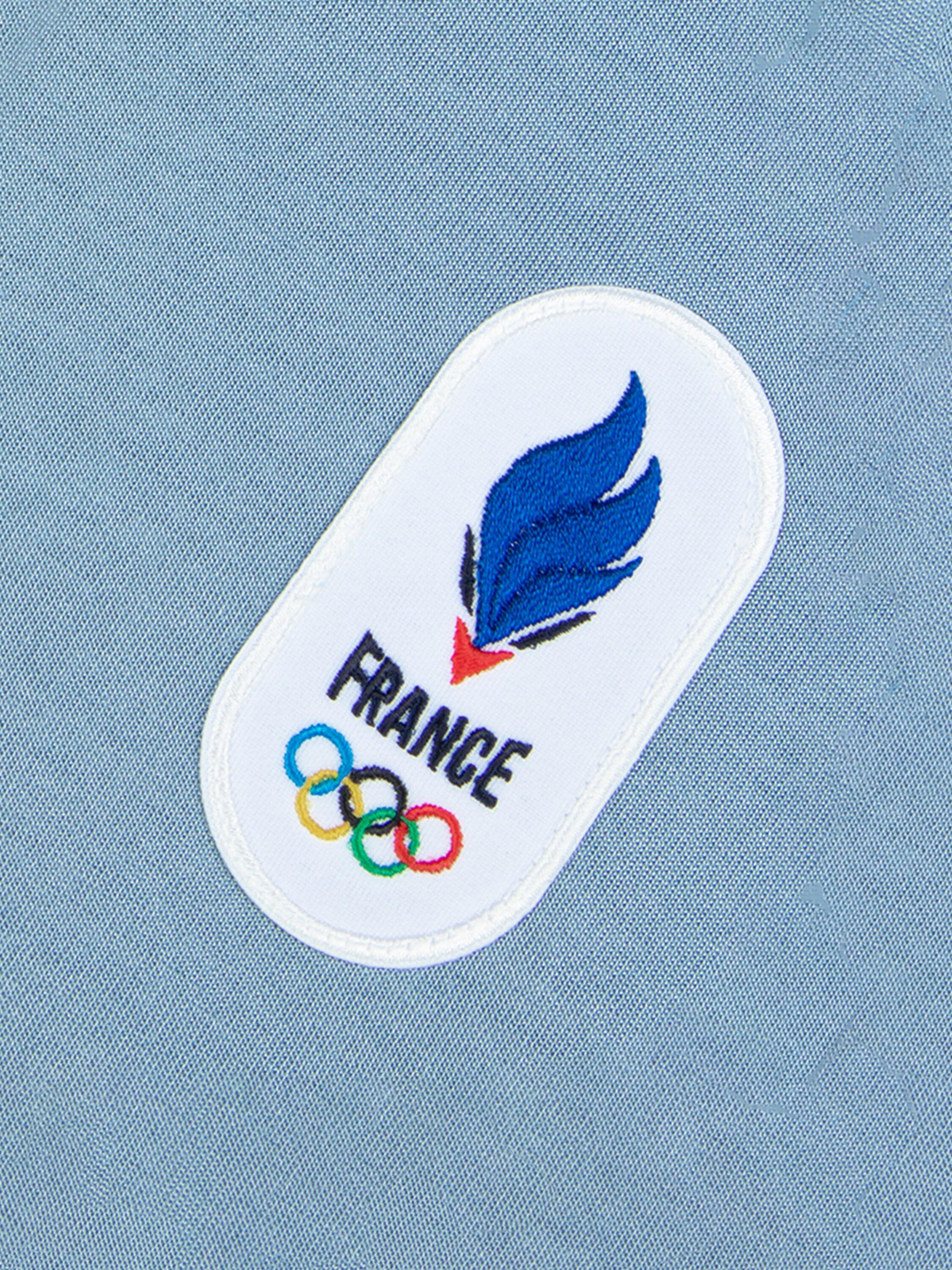 Polo Équipe de France Olympique 2026 en jersey technique JO EQUIPE DE FRANCE 3/5