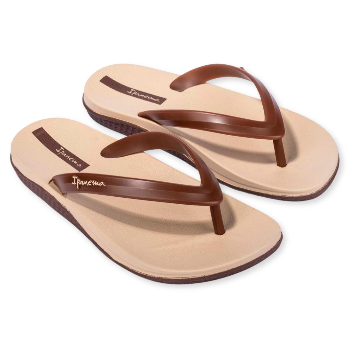 Herren-Flip-Flops Ipanema Anatomic Lapa Badeschuhe Braun 3/4