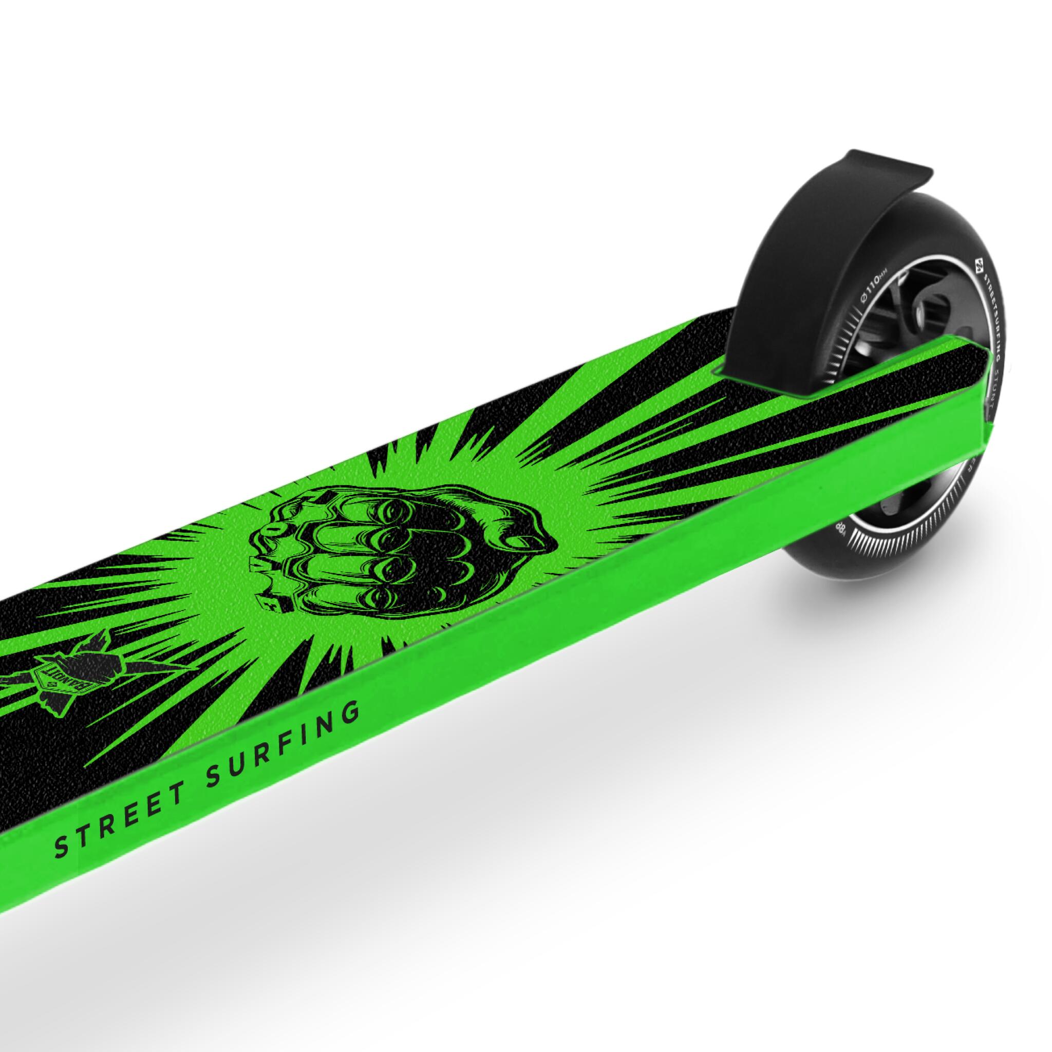 Trotinete Bandit X Love Punch Green – Freestyle alumínio 6061, 100mm ABEC9 HIC 3/4