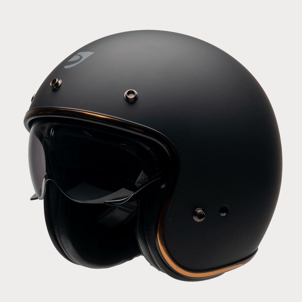 MOTOBLOUZ Casque JET ELEMENT EVO Black pour Scooter Vélo Trottinette 4/6