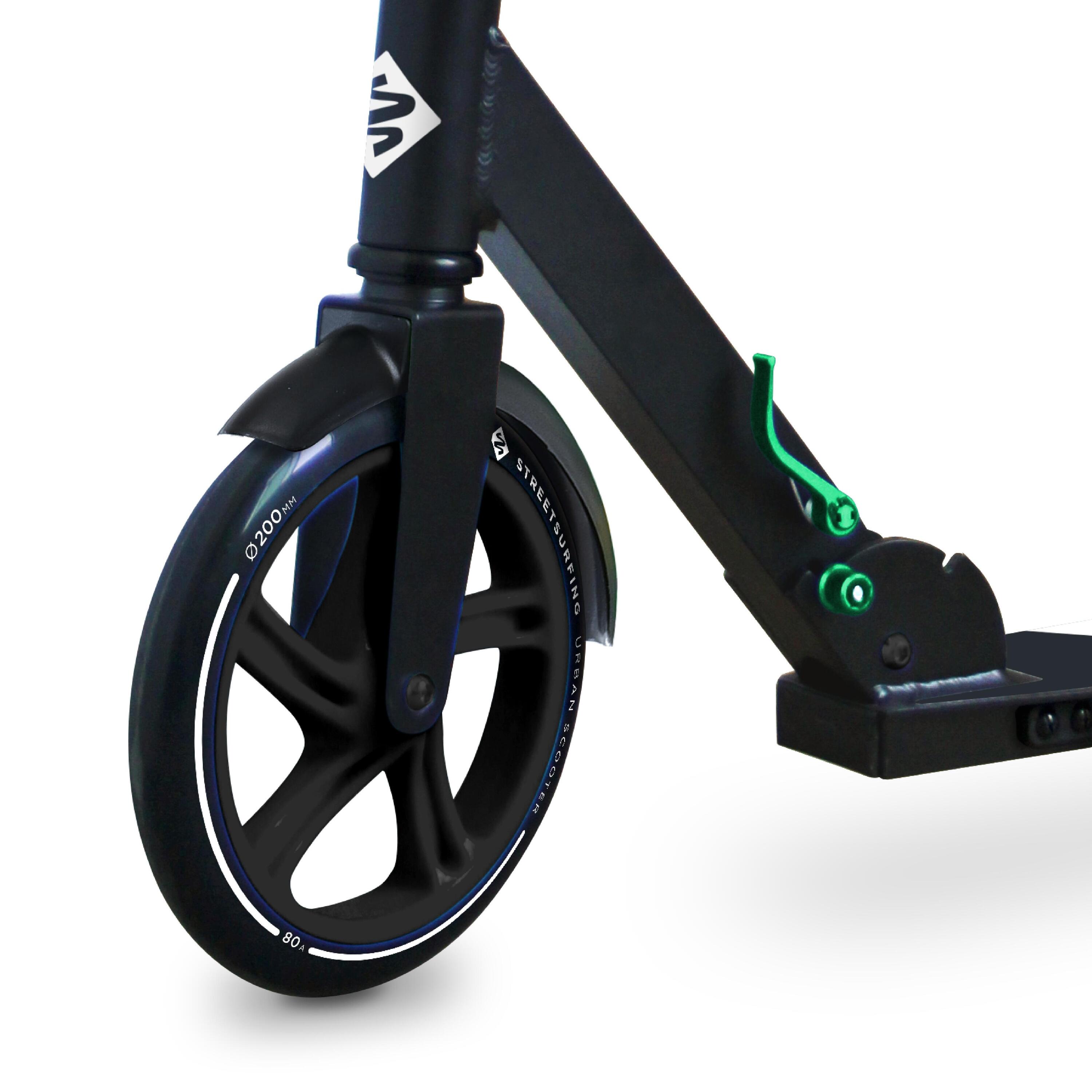 Trotinete Urbana X200 Electro Green – Dobrável, rodas PU 200 mm, alumínio 2/4