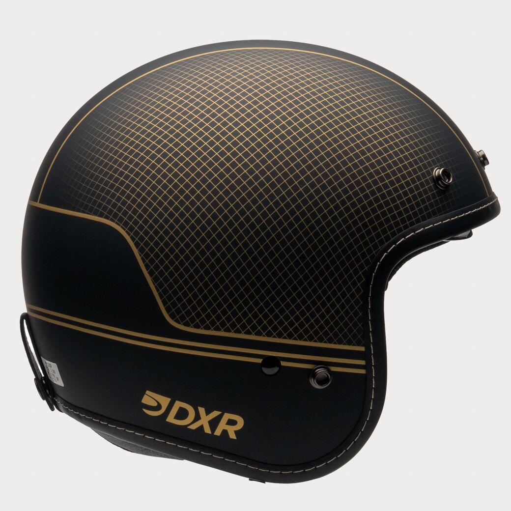 MOTOBLOUZ Casque JET ELEMENT SUGAR HILL Black pour Scooter Vélo Trottinette 4/7