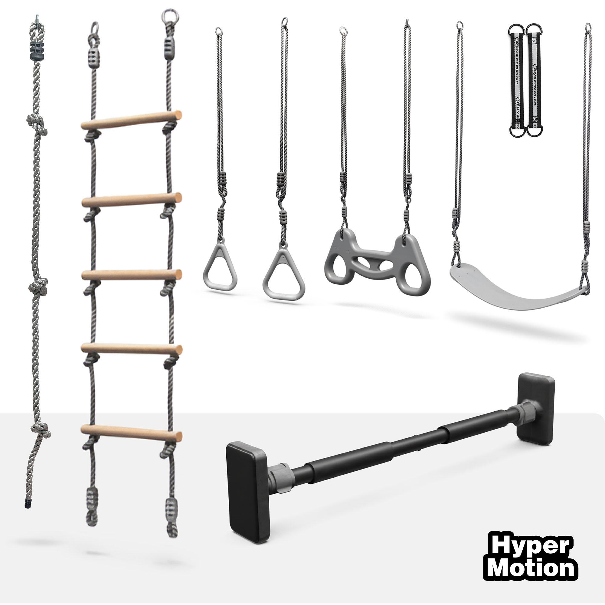 Ensemble Gym Escalade 6 en 1 Aire de Jeux Maison Jardin EN71 Max 100kg 3 Ans+ 2/7