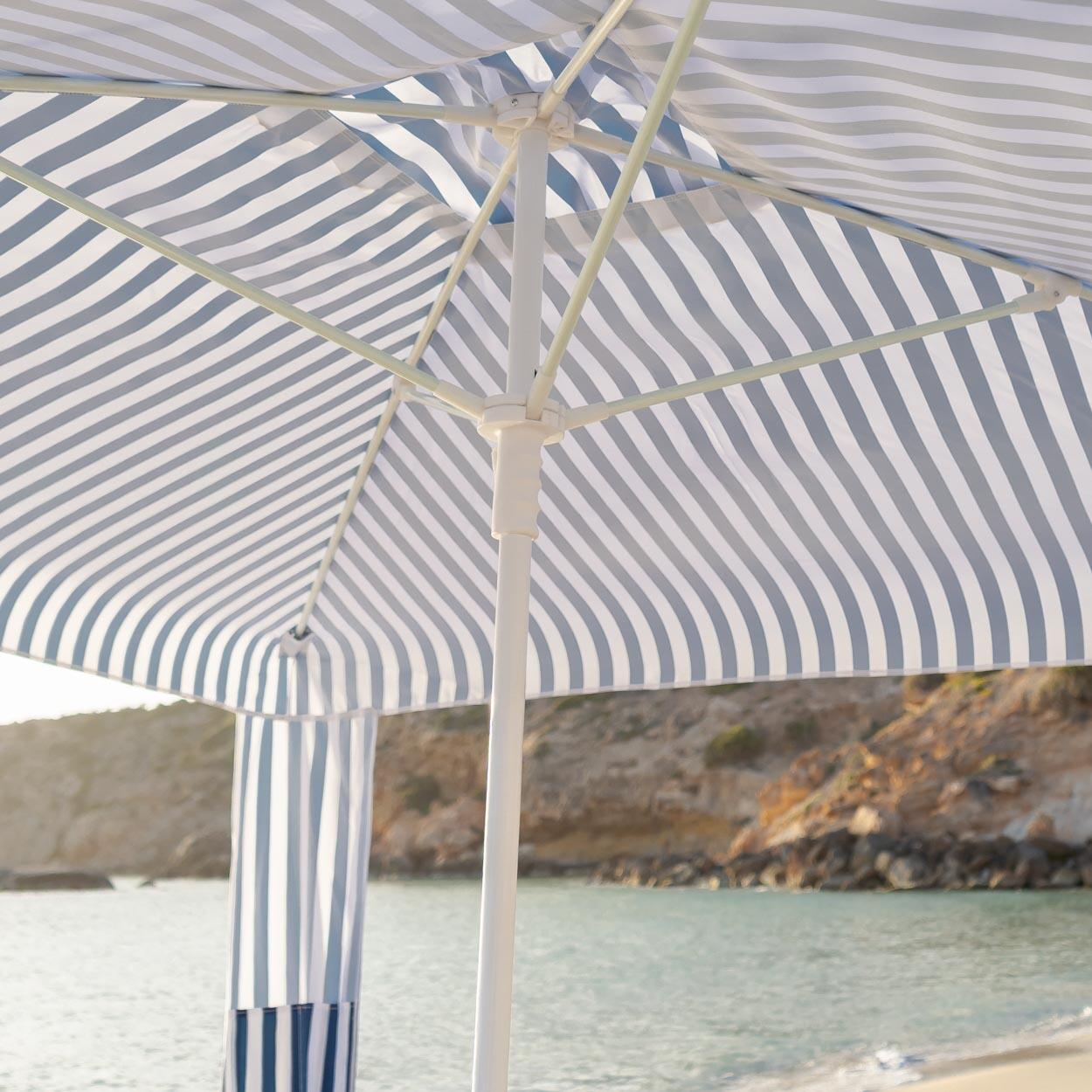 Flamingueo tonnelle plage jardin polyester aluminium upf50+ bleue 3/7