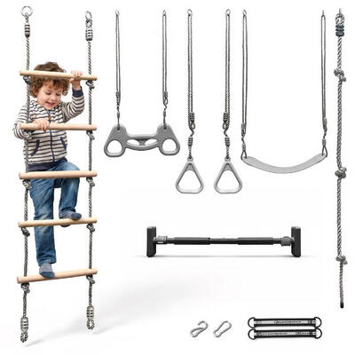 6-in-1 klimkoepel gymnastiekset speeltoestel thuis tuin en71 max 100kg vanaf 3+