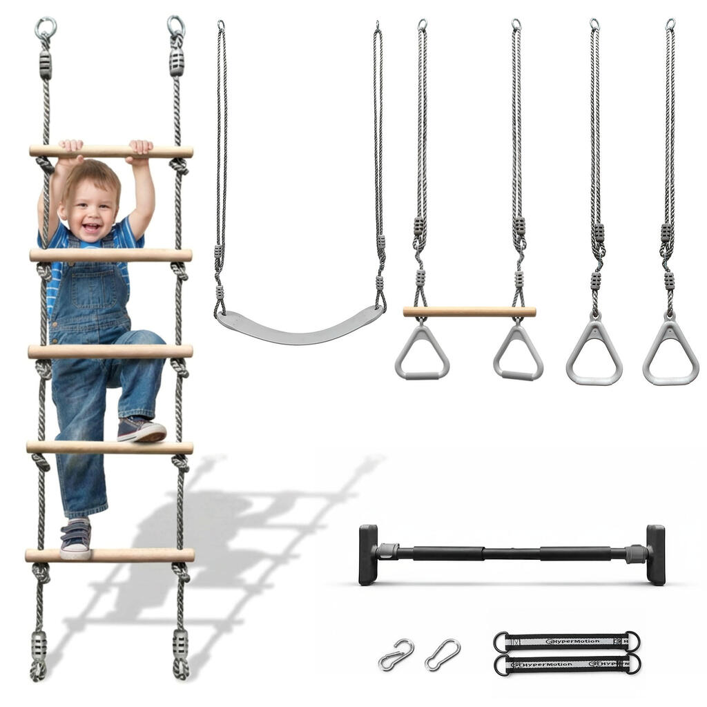 5in1 Climbing Gymnastics Set Playground Kids Adults EN71 Adjustable Max 100kg