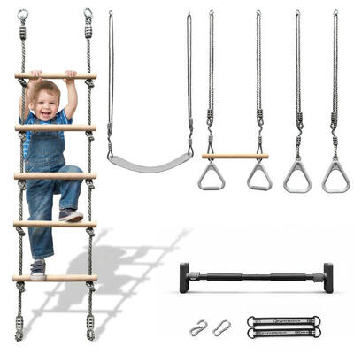5-in-1 klimkoepel gymnastiekset speeltoestel thuis tuin en71 max 100kg vanaf 3+
