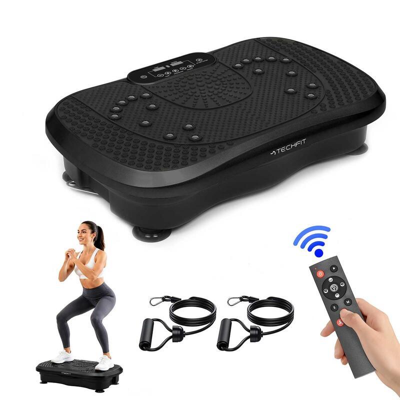 Aparat vibromasaj TECHFIT MSGFIT25B, cu telecomanda si corzi de antrenament, Gre
