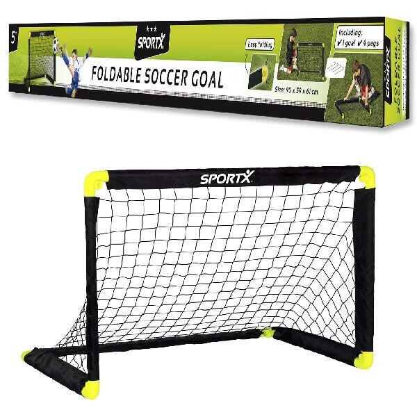 SportX folding football goal 90 x 59 x 61 cm