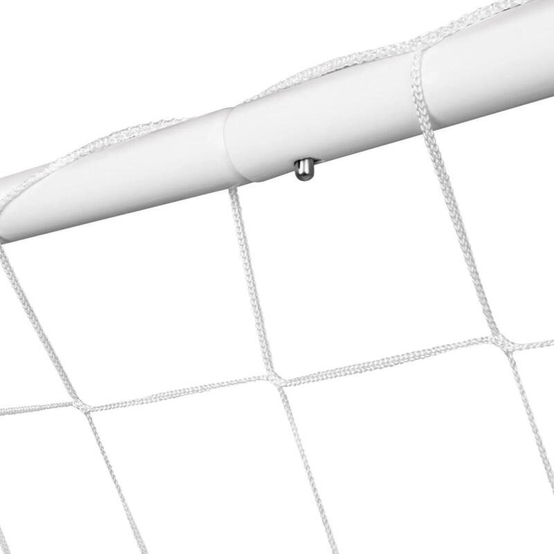 Poarta fotbal XXL, cadru metalic, plasa inclusa, ancore fixare, 213x150x90 cm