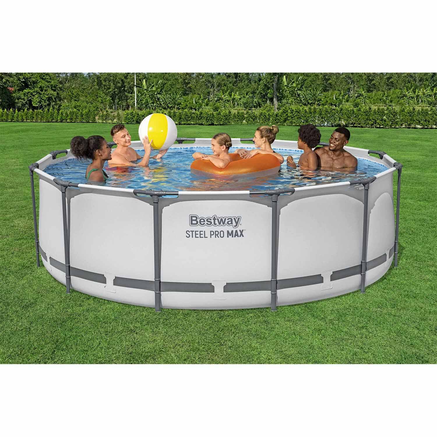 Basen stelażowy ogrodowy Bestway okrągły 366x100 cm zestaw max 17w1 5/7