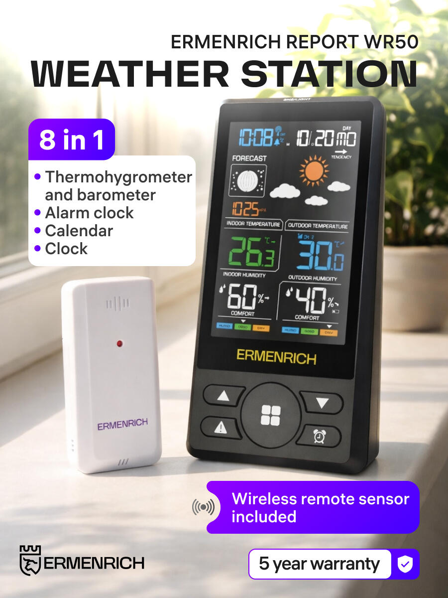 Estación meteorológica Ermenrich Report WR50 2/7