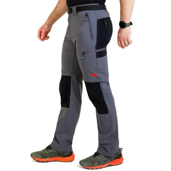 Pantalon - trekking - unisexe - convertible, dwr - kingston - gris