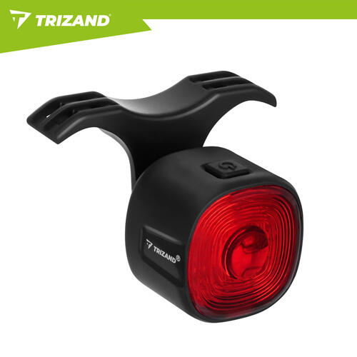 Stop bicicleta LED, 17 LED-uri, 6 moduri iluminare, USB-C, IP66