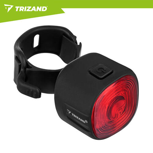 Stop bicicleta LED, 17 LED-uri, 6 moduri iluminare, USB-C, IP66