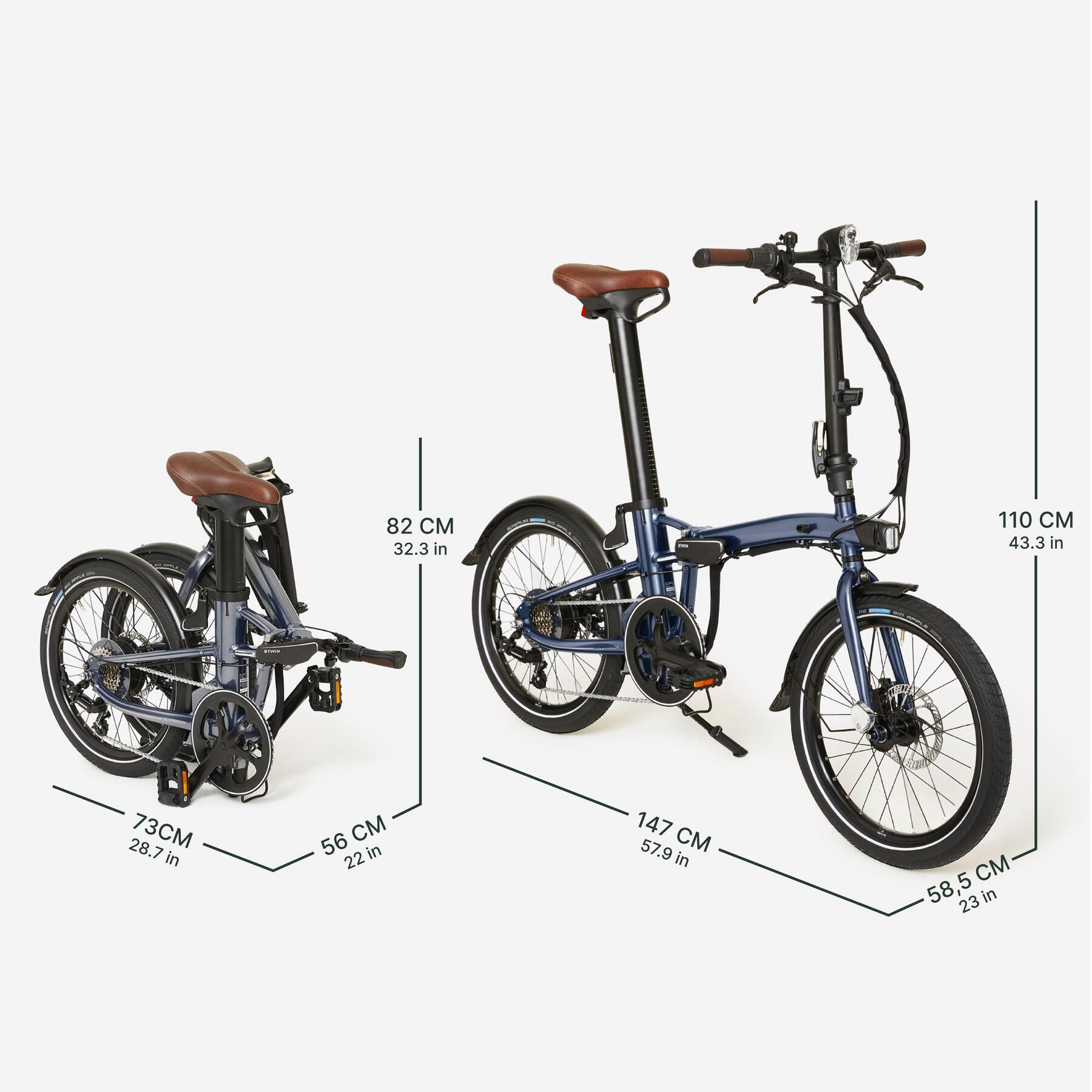Second Life - Rower elektryczny składany Btwin E-Fold 900 1 s... - Rower Używany 4/7