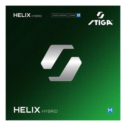 STIGA REVÊTEMENT RAQUETTE DE TENNIS DE TABLE Helix Hybrid M Black 2,2