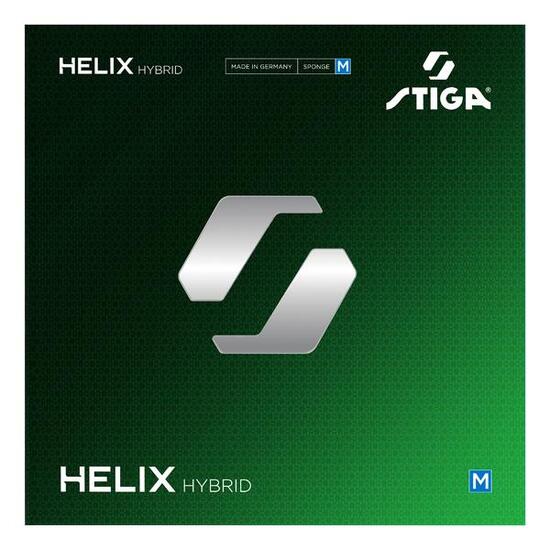 STIGA REVÊTEMENT RAQUETTE DE TENNIS DE TABLE Helix Hybrid M Black 2,2