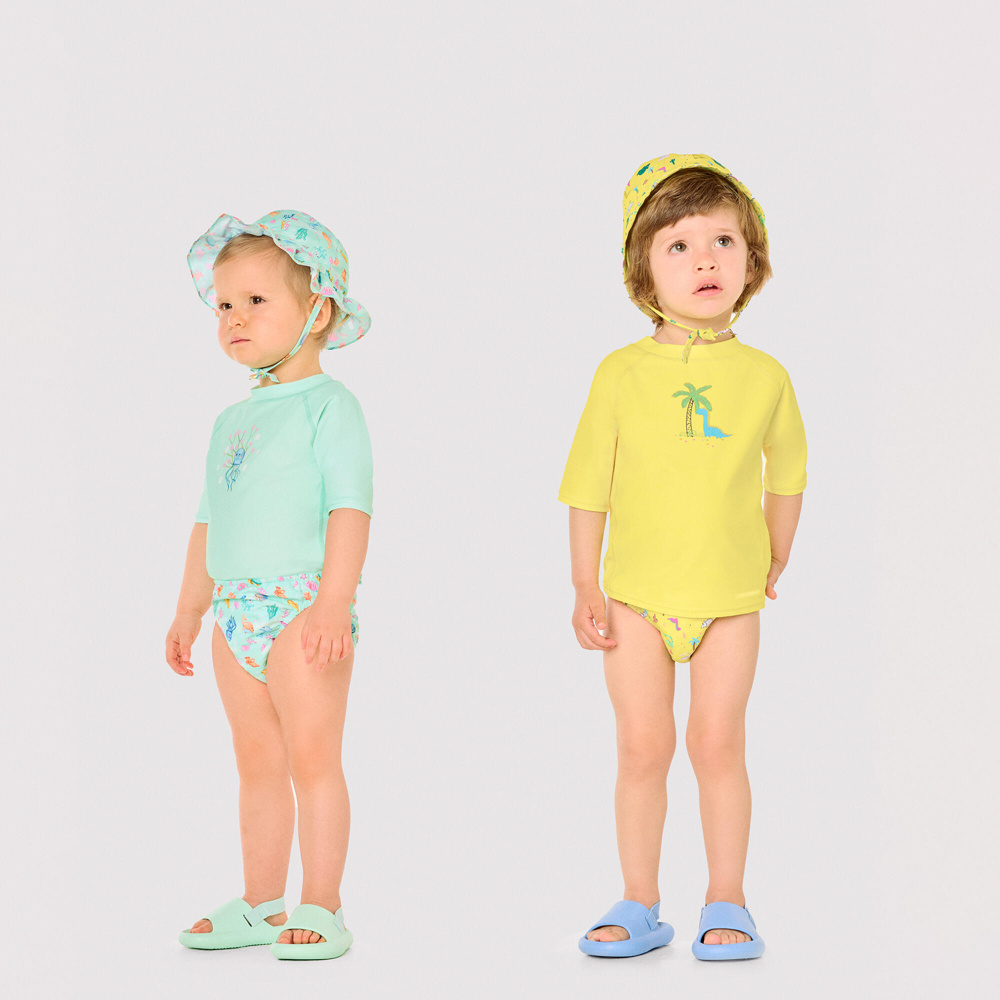Maillot de bain bébé imprimé dinosaures et palmiers 6/7