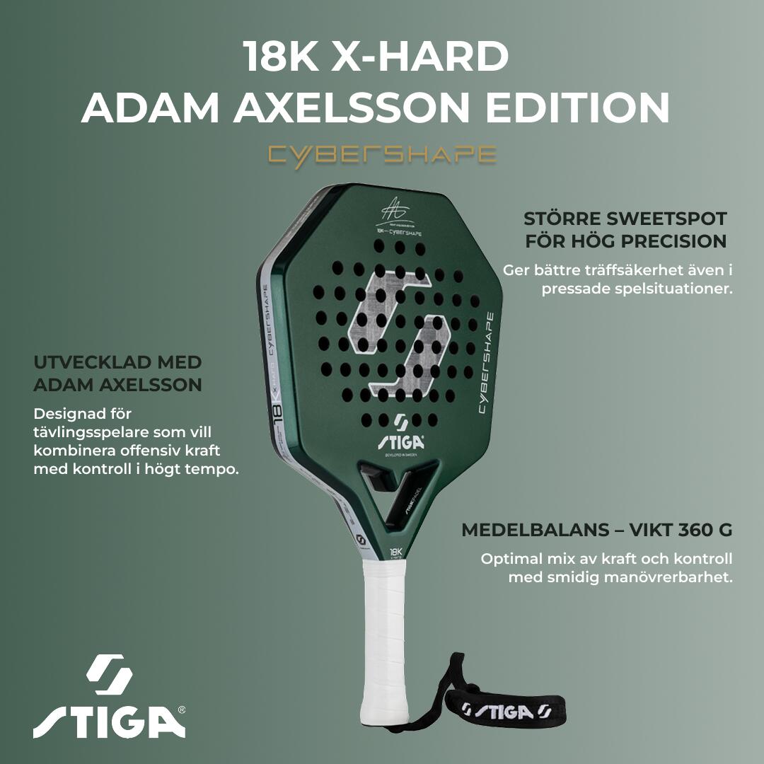 STIGA Raqueta de pádel 18K X Hard Adam Edition Cybershape 7/7