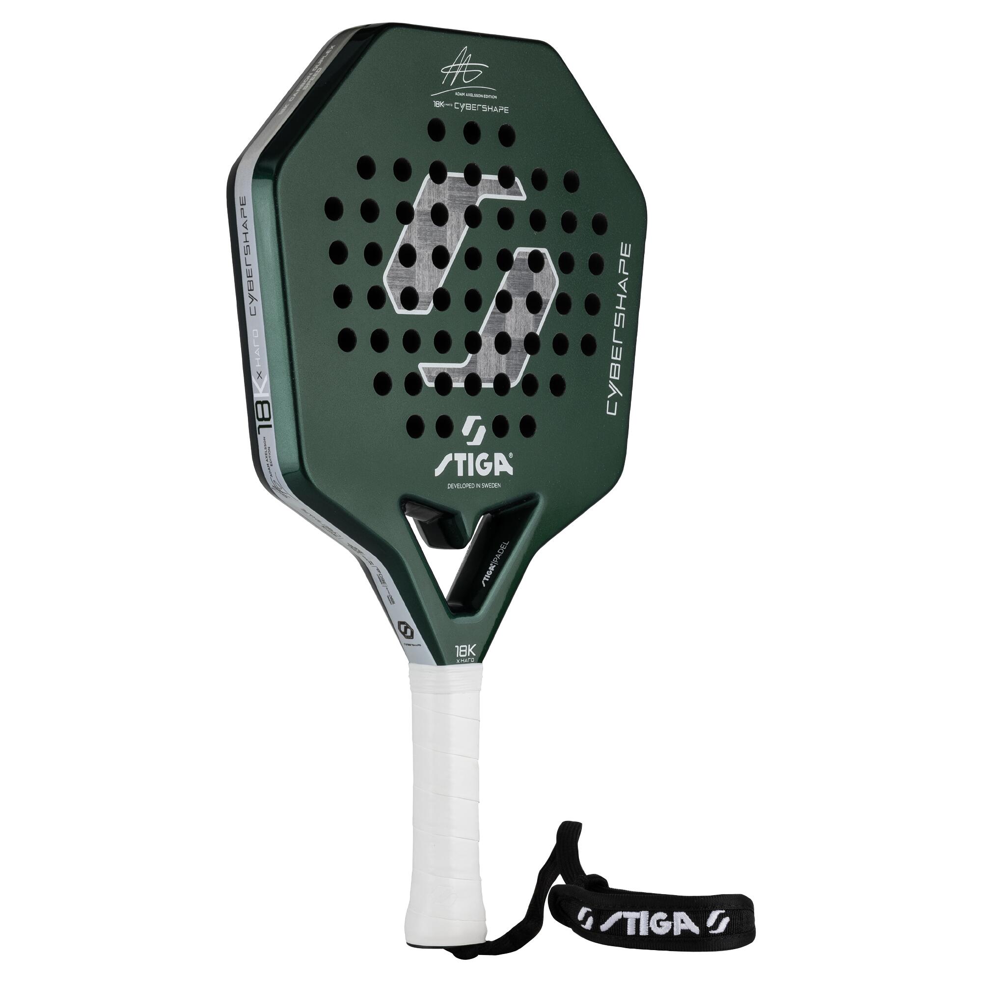 STIGA Raqueta de pádel 18K X Hard Adam Edition Cybershape 4/7
