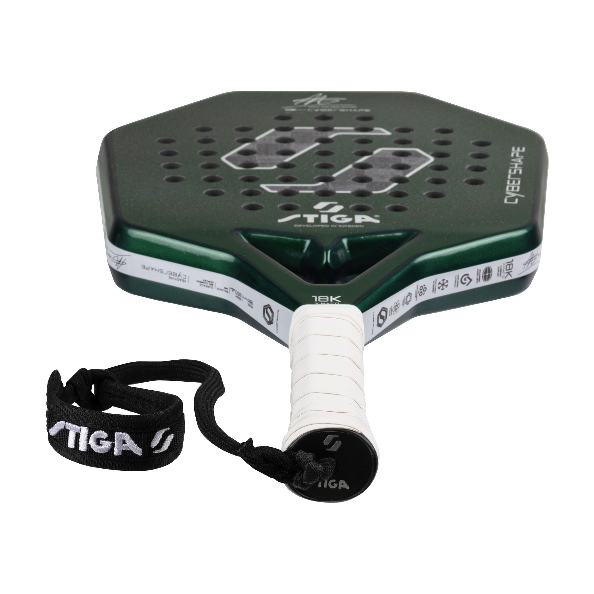 STIGA Raqueta de pádel 18K X Hard Adam Edition Cybershape 6/7