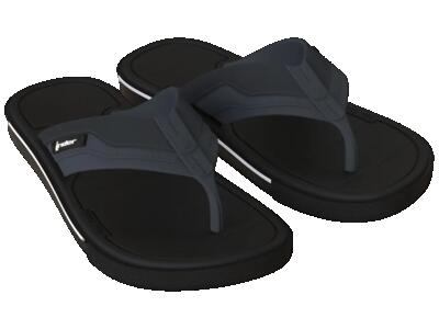 Spin teenslippers heren synthetische slippers black