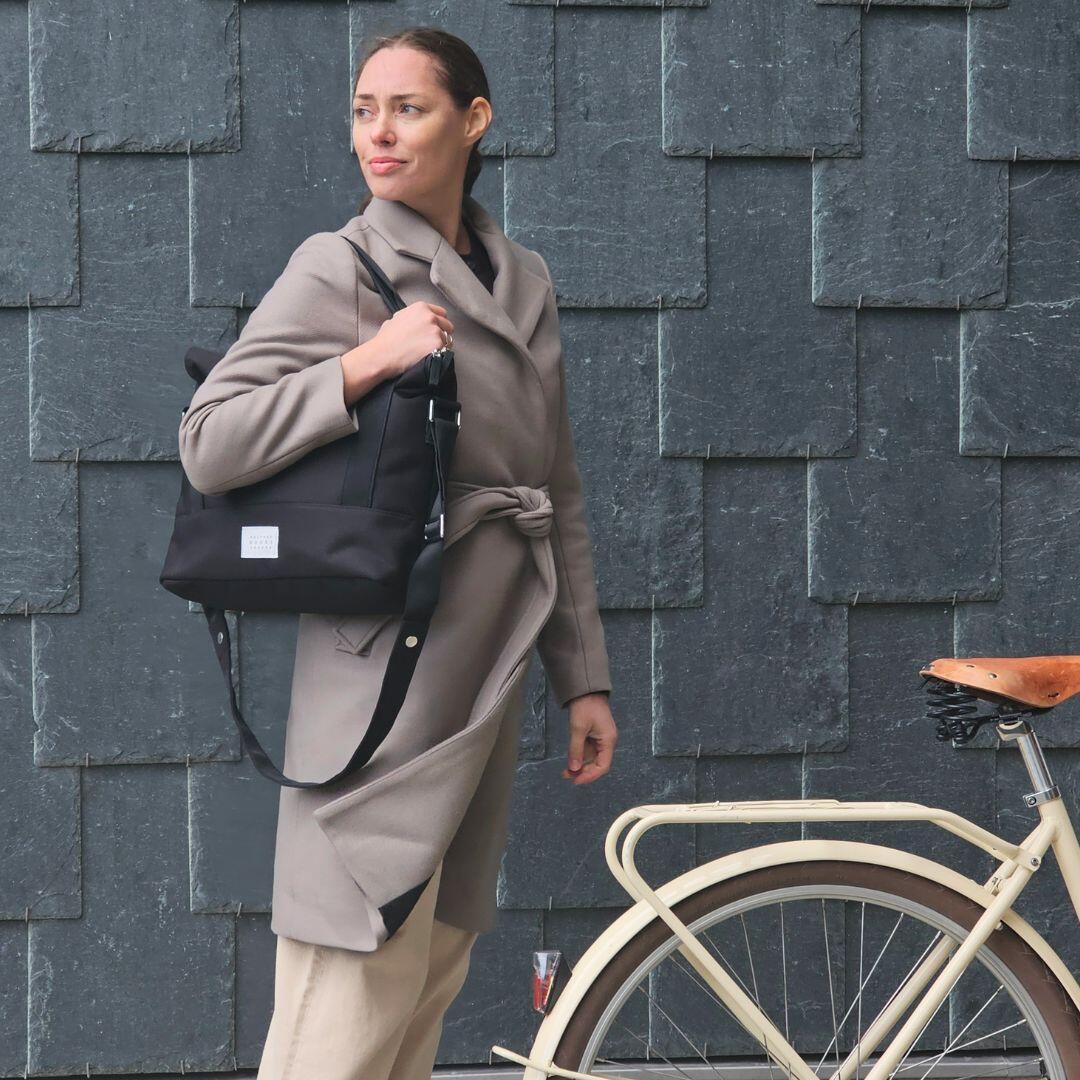 Weathergoods Sweden bolso de hombro para bicicleta urbana negro 3/6