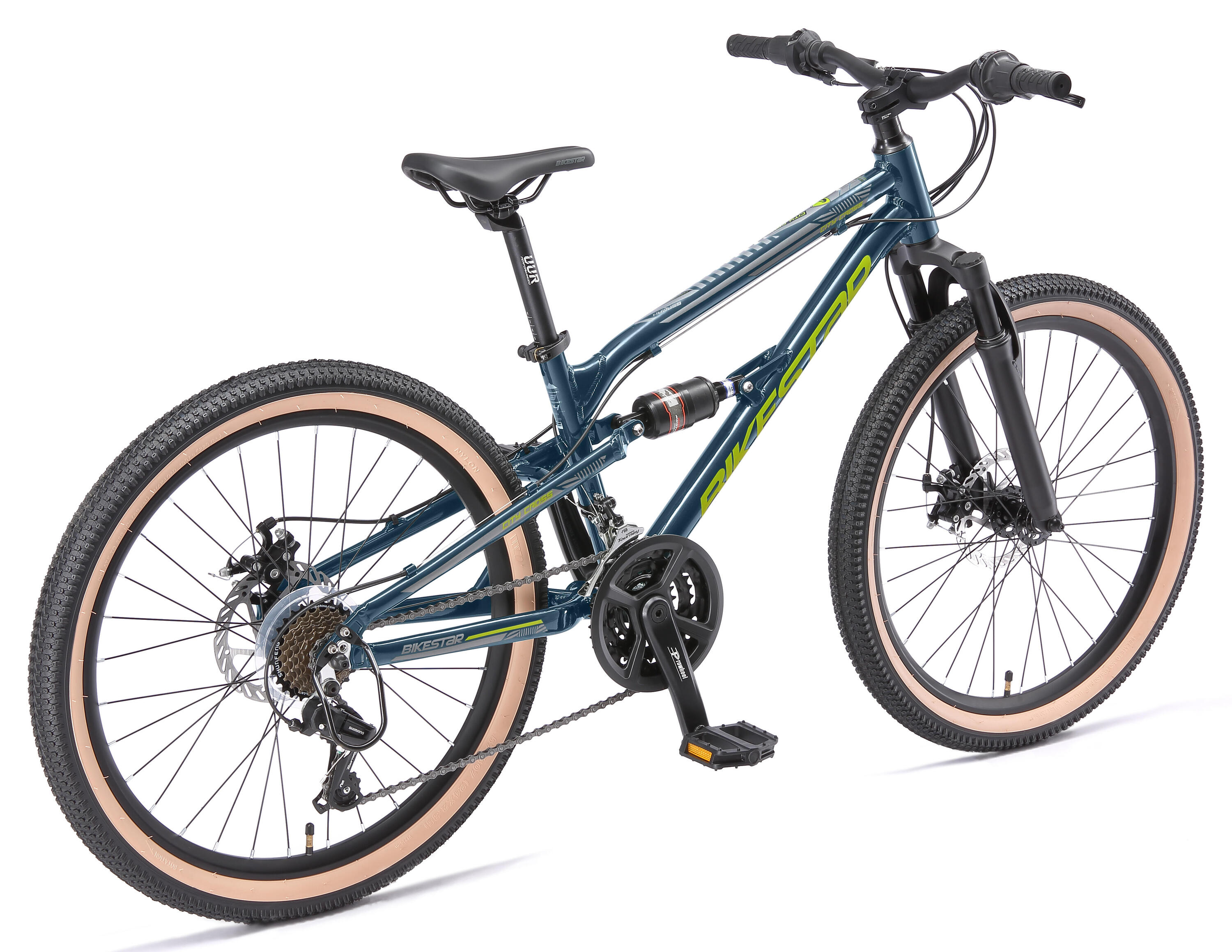 MTB 24" aluminio, bicicleta infantil 9 años, 21 marchas, frenos de disco 4/7