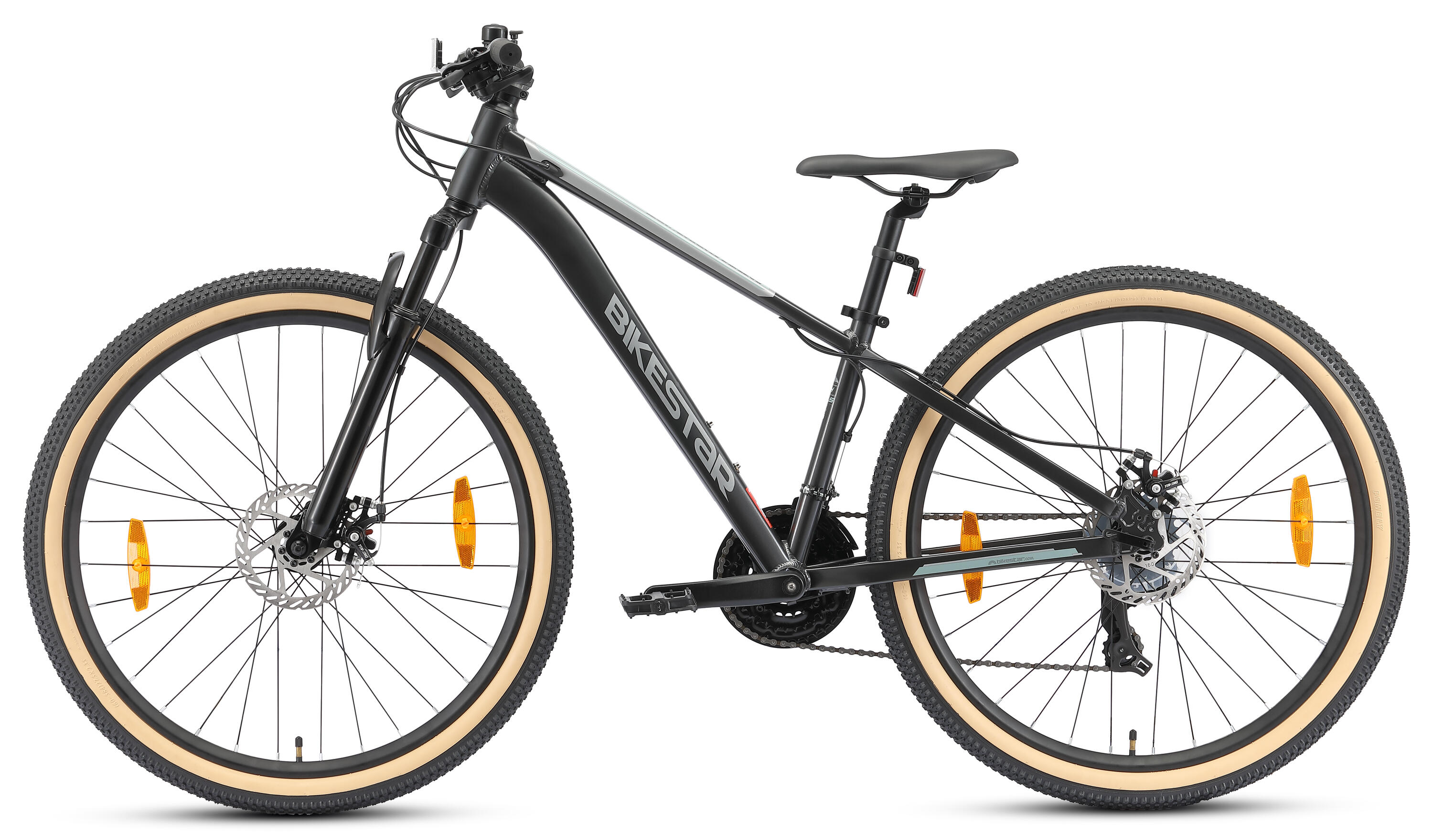 MTB fiets 27.5" aluminium, hardtail, 21 versnellingen, schijfremmen 3/7