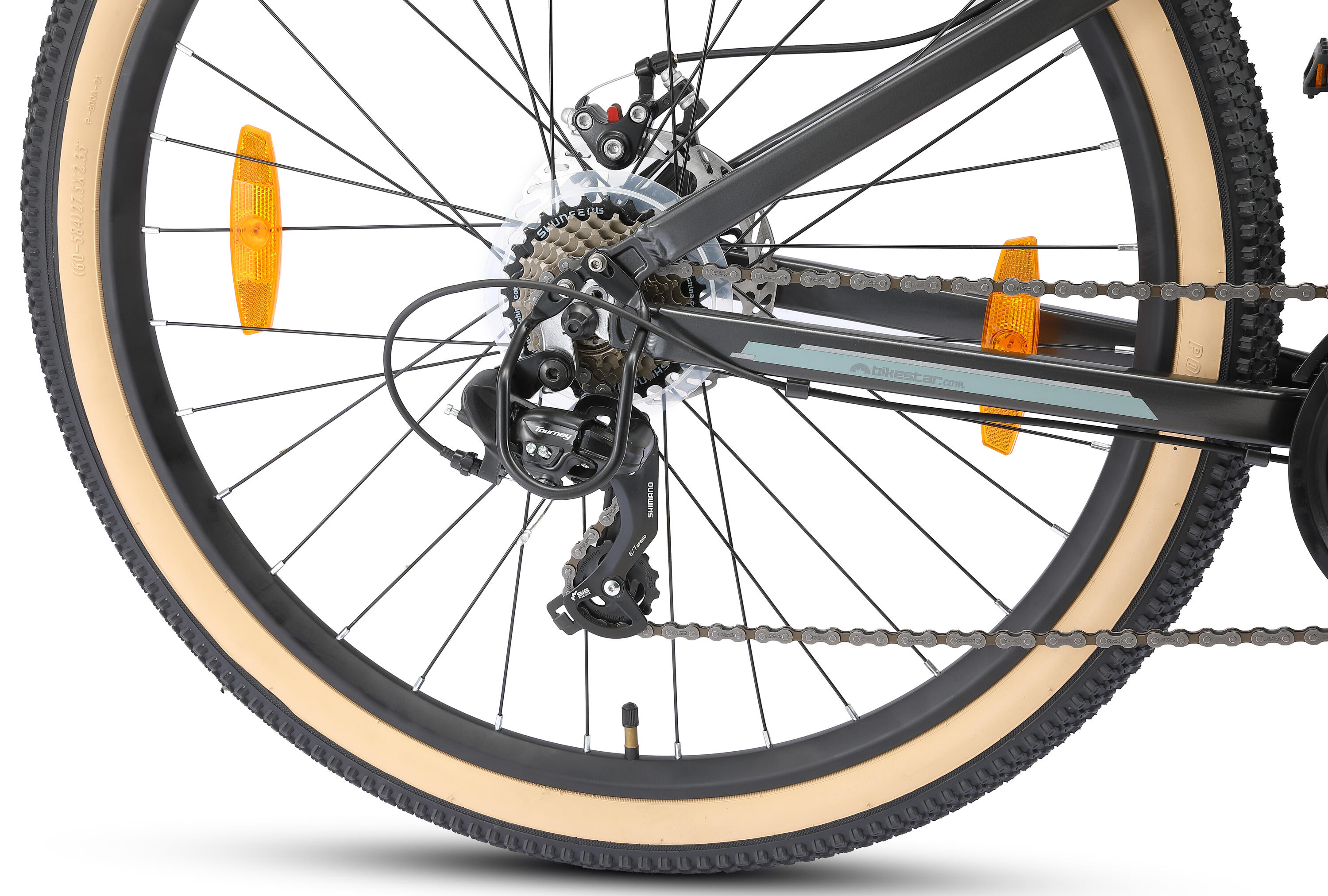 MTB fiets 27.5" aluminium, hardtail, 21 versnellingen, schijfremmen 5/7